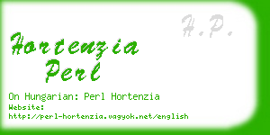 hortenzia perl business card